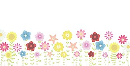 春天的花朵矢量插畫