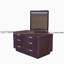 3D梳妝臺(tái)模型