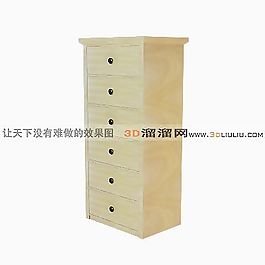 3D文件柜模型