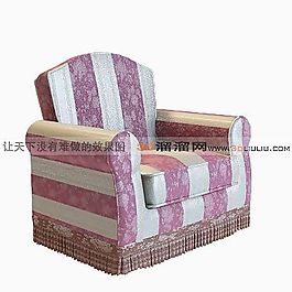 3D單人沙發(fā)模型