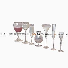 3D酒杯模型