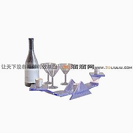 3D燭臺(tái)模型