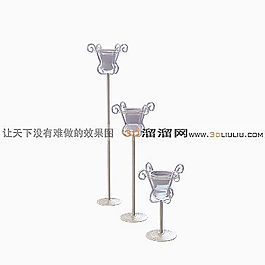 3D燭臺模型