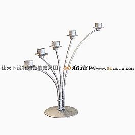 3D燭臺模型