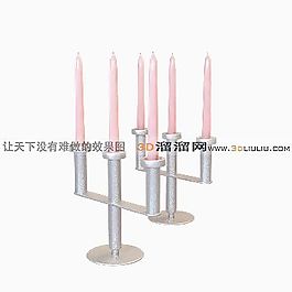 3D燭臺模型
