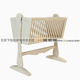 3D嬰兒床模型
