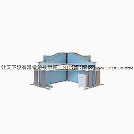 3D辦公桌模型