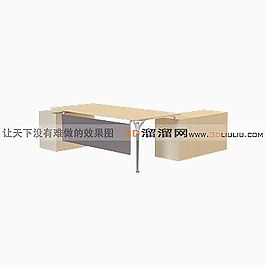 3D辦公桌模型