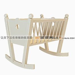 3D嬰兒床模型