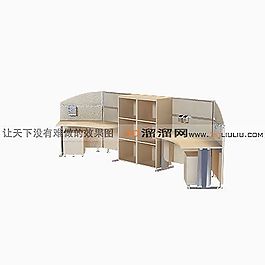 3D辦公桌模型