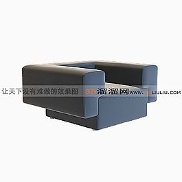 3D單人沙發(fā)模型