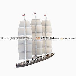 3D帆船模型