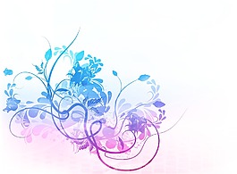 水彩花卉背景矢量插畫