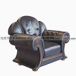 3D單人沙發(fā)模型