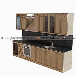 3D廚房組合模型