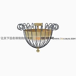 3D吸顶灯模型