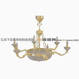3D歐式吊燈模型