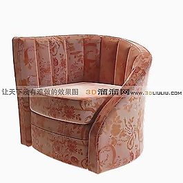 3D單人沙發(fā)模型