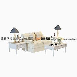 3D雙人沙發(fā)模型