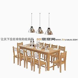 3D餐桌模型