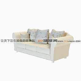 3D三人沙發(fā)模型