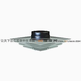 3D吸頂燈模型