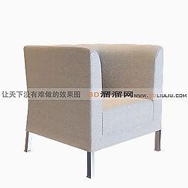 3D單人沙發(fā)模型