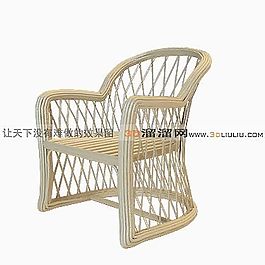 3D藤椅模型