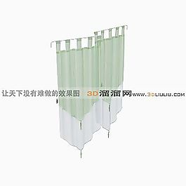 3D窗簾模型