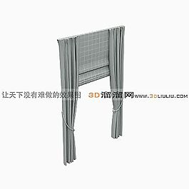 3D百折簾模型