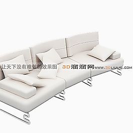 3D多人沙發(fā)模型