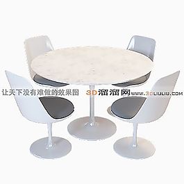 3D桌椅組合模型