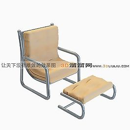 3D躺椅模型