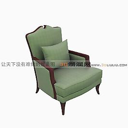 3D單人沙發(fā)模型
