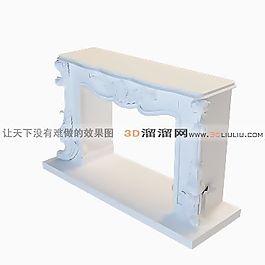 3D歐式壁爐模型