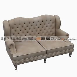 3D雙人沙發(fā)模型
