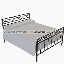 3D鐵藝床模型