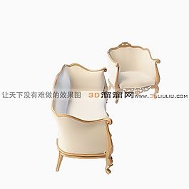 3D多人沙發(fā)模型