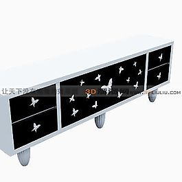 3D電視柜模型