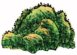 中國畫山峰