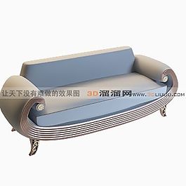3D多人沙发模型