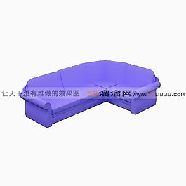 3D多人沙發(fā)模型