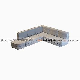 3D多人沙發(fā)模型