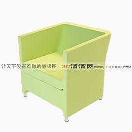 3D單人沙發(fā)模型