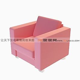 3D單人沙發(fā)模型