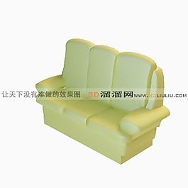 3D三人沙發(fā)模型