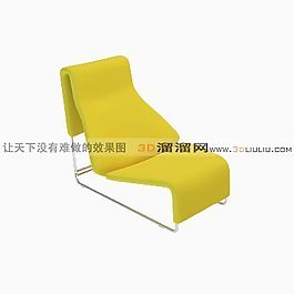 3D躺椅模型