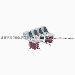 3D辦公桌模型