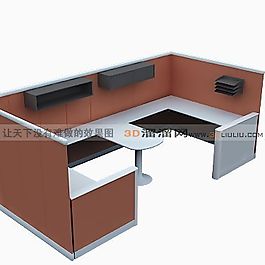 3D辦公桌模型
