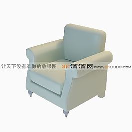 3D單人沙發(fā)模型